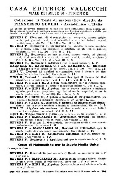 Bollettino di matematica giornale scientifico didattico per l'incremento degli studi matematici nelle scuole medie