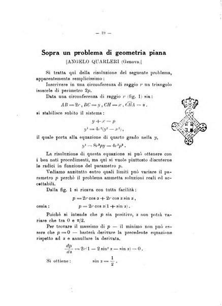 Bollettino di matematica giornale scientifico didattico per l'incremento degli studi matematici nelle scuole medie