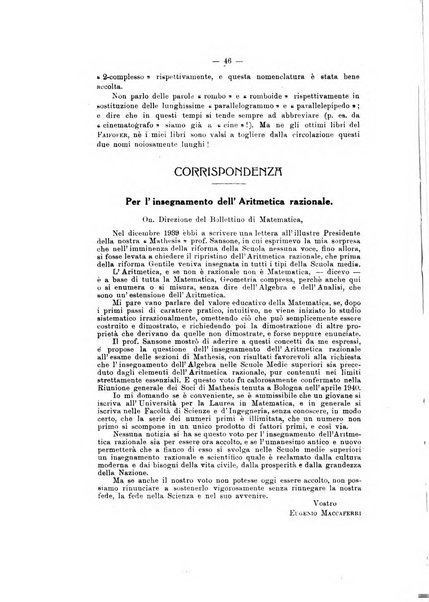 Bollettino di matematica giornale scientifico didattico per l'incremento degli studi matematici nelle scuole medie