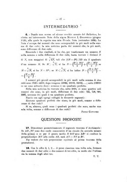 Bollettino di matematica giornale scientifico didattico per l'incremento degli studi matematici nelle scuole medie