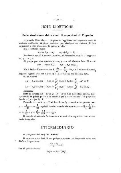 Bollettino di matematica giornale scientifico didattico per l'incremento degli studi matematici nelle scuole medie