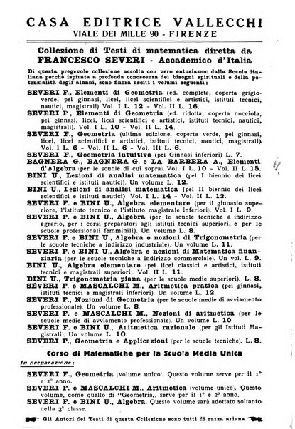 Bollettino di matematica giornale scientifico didattico per l'incremento degli studi matematici nelle scuole medie