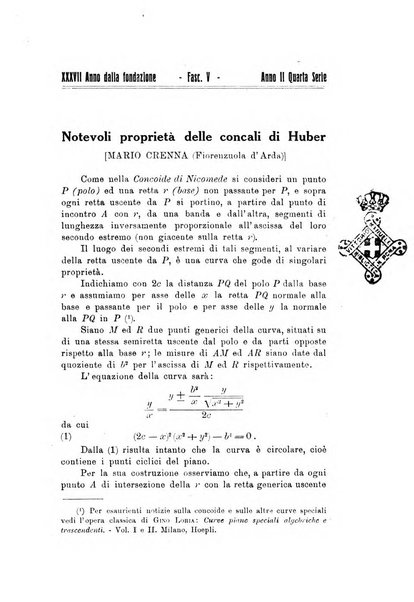 Bollettino di matematica giornale scientifico didattico per l'incremento degli studi matematici nelle scuole medie