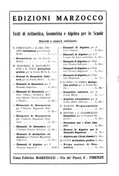 Bollettino di matematica giornale scientifico didattico per l'incremento degli studi matematici nelle scuole medie