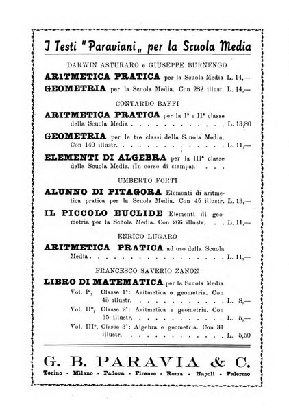 Bollettino di matematica giornale scientifico didattico per l'incremento degli studi matematici nelle scuole medie