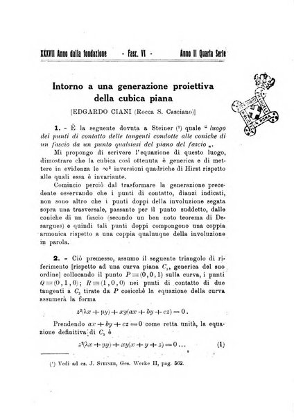 Bollettino di matematica giornale scientifico didattico per l'incremento degli studi matematici nelle scuole medie