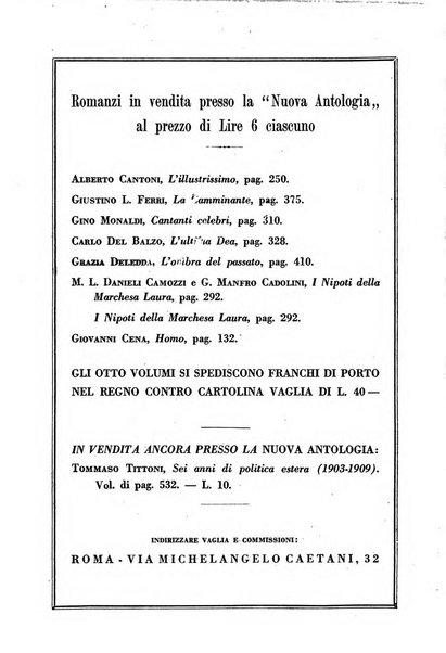 Nuova Antologia rivista di lettere, scienze ed arti