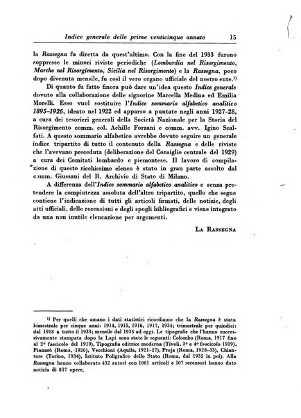 Rassegna storica del Risorgimento organo della Società nazionale per la storia del Risorgimento italiano