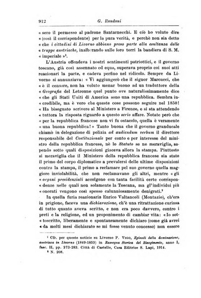 Rassegna storica del Risorgimento organo della Società nazionale per la storia del Risorgimento italiano