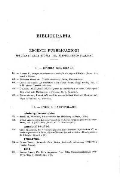 Rassegna storica del Risorgimento organo della Società nazionale per la storia del Risorgimento italiano