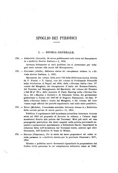 Rassegna storica del Risorgimento organo della Società nazionale per la storia del Risorgimento italiano