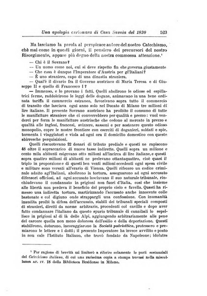 Rassegna storica del Risorgimento organo della Società nazionale per la storia del Risorgimento italiano