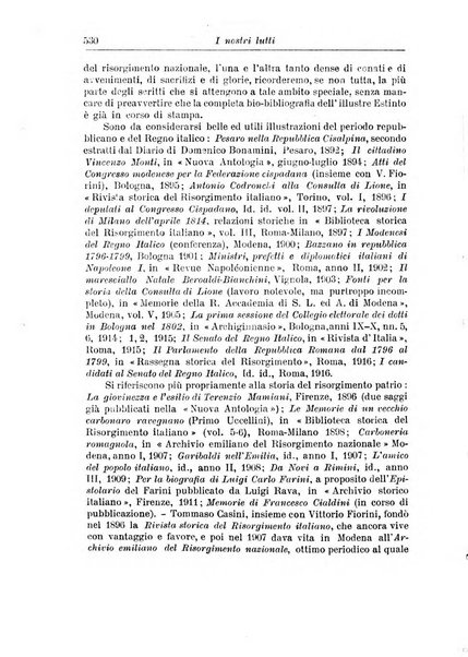 Rassegna storica del Risorgimento organo della Società nazionale per la storia del Risorgimento italiano