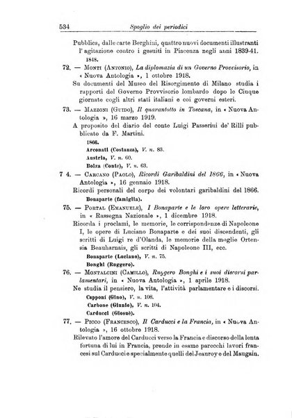 Rassegna storica del Risorgimento organo della Società nazionale per la storia del Risorgimento italiano