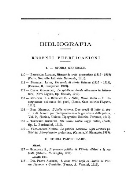 Rassegna storica del Risorgimento organo della Società nazionale per la storia del Risorgimento italiano