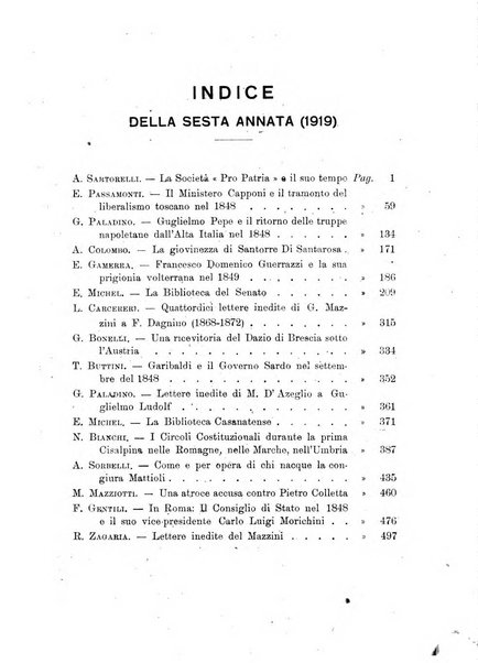 Rassegna storica del Risorgimento organo della Società nazionale per la storia del Risorgimento italiano