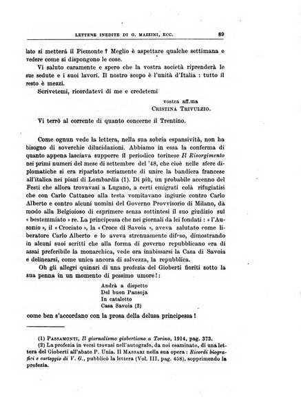 Rassegna storica del Risorgimento organo della Società nazionale per la storia del Risorgimento italiano