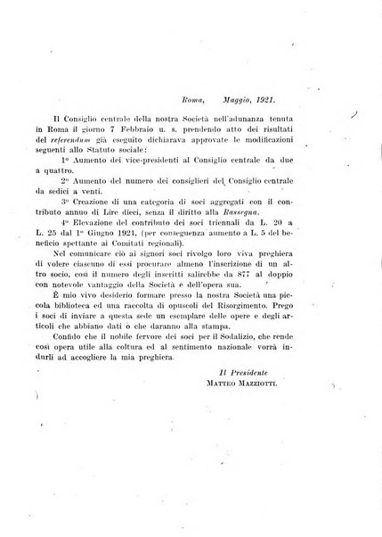 Rassegna storica del Risorgimento organo della Società nazionale per la storia del Risorgimento italiano