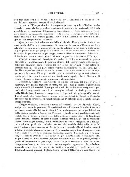 Rassegna storica del Risorgimento organo della Società nazionale per la storia del Risorgimento italiano