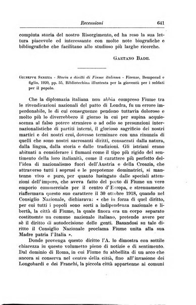 Rassegna storica del Risorgimento organo della Società nazionale per la storia del Risorgimento italiano