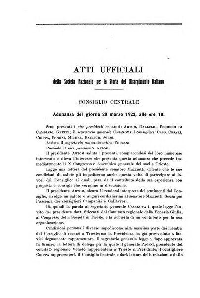 Rassegna storica del Risorgimento organo della Società nazionale per la storia del Risorgimento italiano