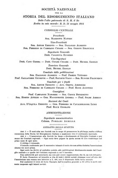 Rassegna storica del Risorgimento organo della Società nazionale per la storia del Risorgimento italiano