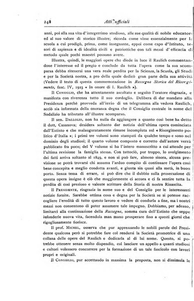 Rassegna storica del Risorgimento organo della Società nazionale per la storia del Risorgimento italiano