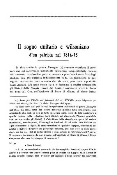 Rassegna storica del Risorgimento organo della Società nazionale per la storia del Risorgimento italiano