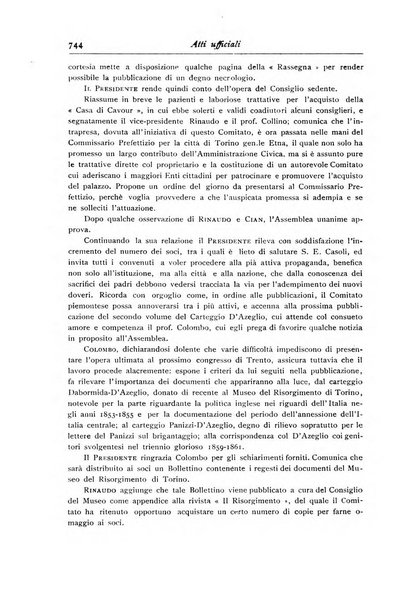 Rassegna storica del Risorgimento organo della Società nazionale per la storia del Risorgimento italiano