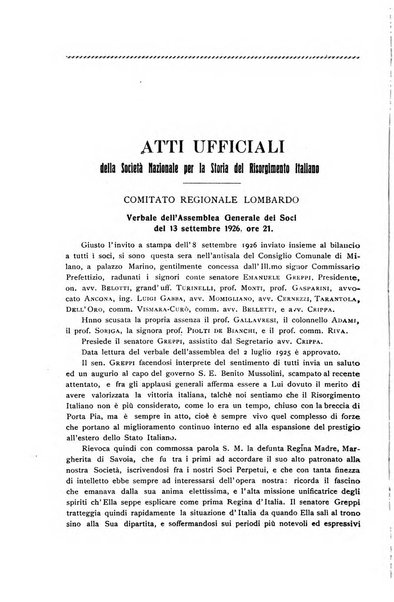 Rassegna storica del Risorgimento organo della Società nazionale per la storia del Risorgimento italiano