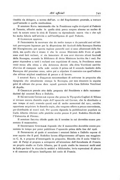 Rassegna storica del Risorgimento organo della Società nazionale per la storia del Risorgimento italiano