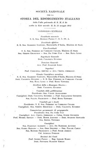 Rassegna storica del Risorgimento organo della Società nazionale per la storia del Risorgimento italiano