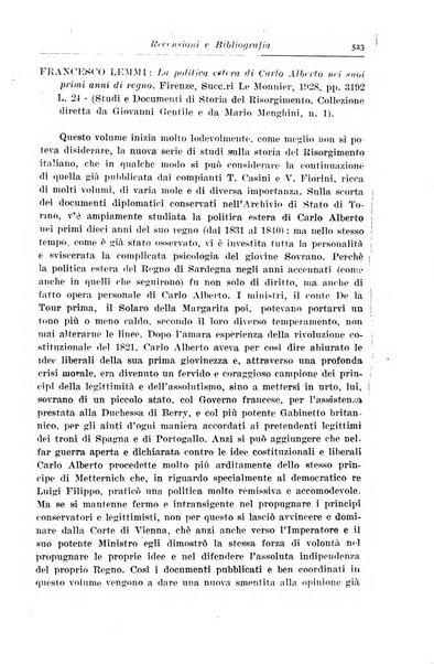 Rassegna storica del Risorgimento organo della Società nazionale per la storia del Risorgimento italiano