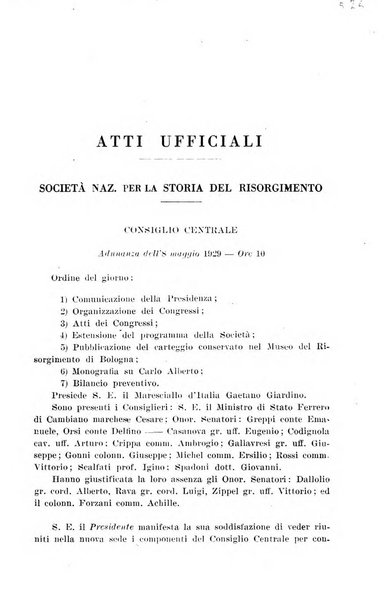 Rassegna storica del Risorgimento organo della Società nazionale per la storia del Risorgimento italiano