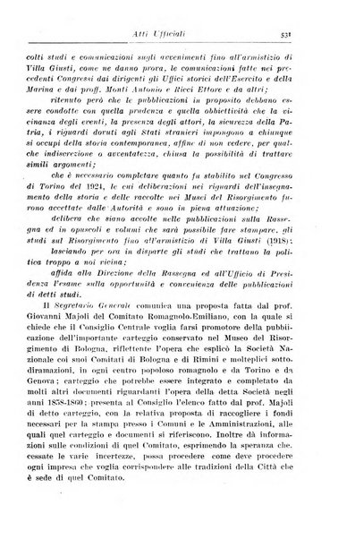 Rassegna storica del Risorgimento organo della Società nazionale per la storia del Risorgimento italiano