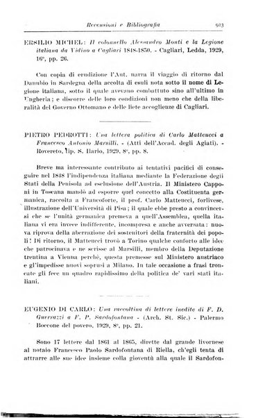 Rassegna storica del Risorgimento organo della Società nazionale per la storia del Risorgimento italiano