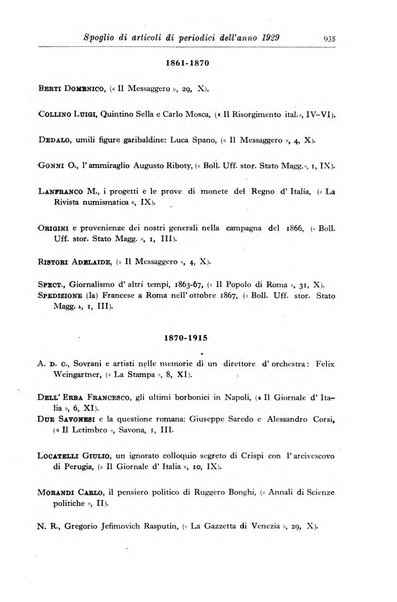 Rassegna storica del Risorgimento organo della Società nazionale per la storia del Risorgimento italiano