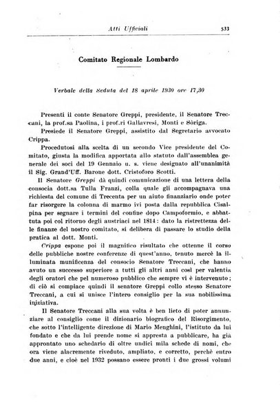 Rassegna storica del Risorgimento organo della Società nazionale per la storia del Risorgimento italiano