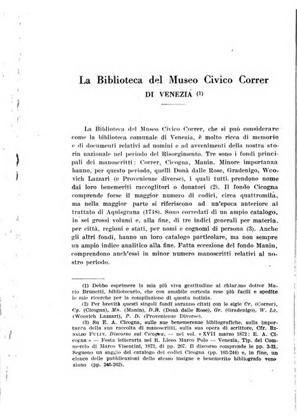 Rassegna storica del Risorgimento organo della Società nazionale per la storia del Risorgimento italiano