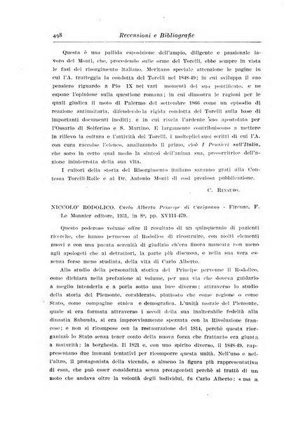 Rassegna storica del Risorgimento organo della Società nazionale per la storia del Risorgimento italiano