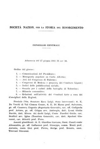 Rassegna storica del Risorgimento organo della Società nazionale per la storia del Risorgimento italiano