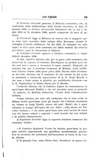 Rassegna storica del Risorgimento organo della Società nazionale per la storia del Risorgimento italiano