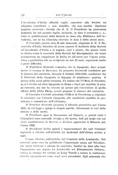 Rassegna storica del Risorgimento organo della Società nazionale per la storia del Risorgimento italiano