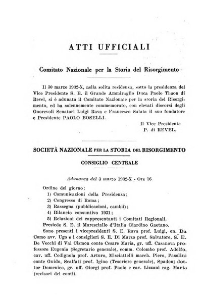 Rassegna storica del Risorgimento organo della Società nazionale per la storia del Risorgimento italiano