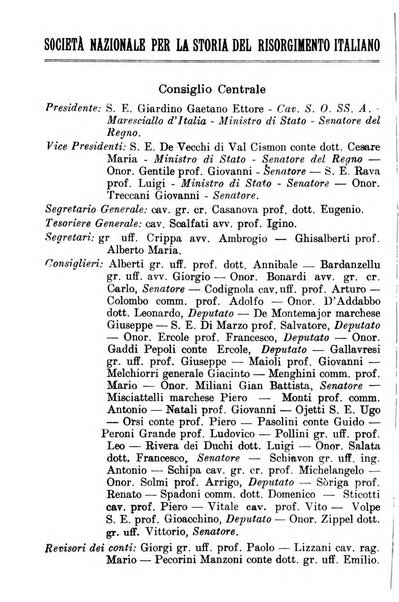 Rassegna storica del Risorgimento organo della Società nazionale per la storia del Risorgimento italiano