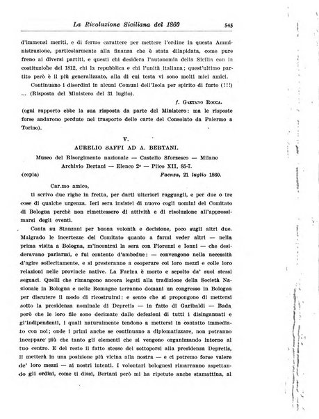 Rassegna storica del Risorgimento organo della Società nazionale per la storia del Risorgimento italiano