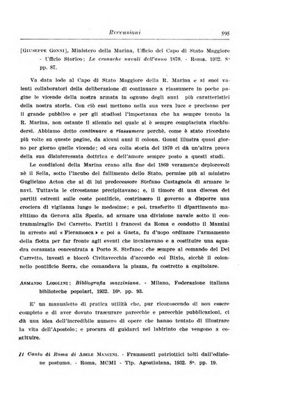 Rassegna storica del Risorgimento organo della Società nazionale per la storia del Risorgimento italiano