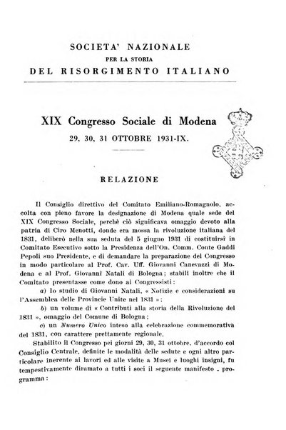 Rassegna storica del Risorgimento organo della Società nazionale per la storia del Risorgimento italiano