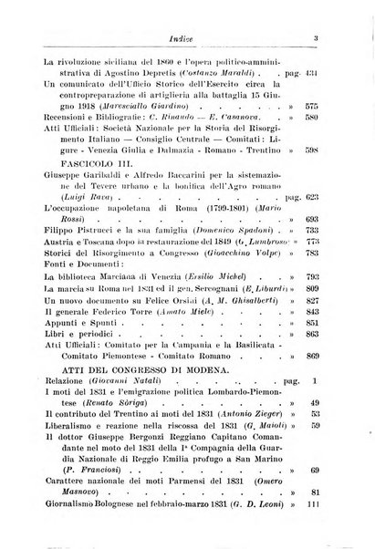 Rassegna storica del Risorgimento organo della Società nazionale per la storia del Risorgimento italiano