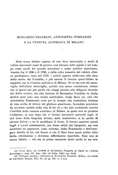 Rassegna storica del Risorgimento organo della Società nazionale per la storia del Risorgimento italiano